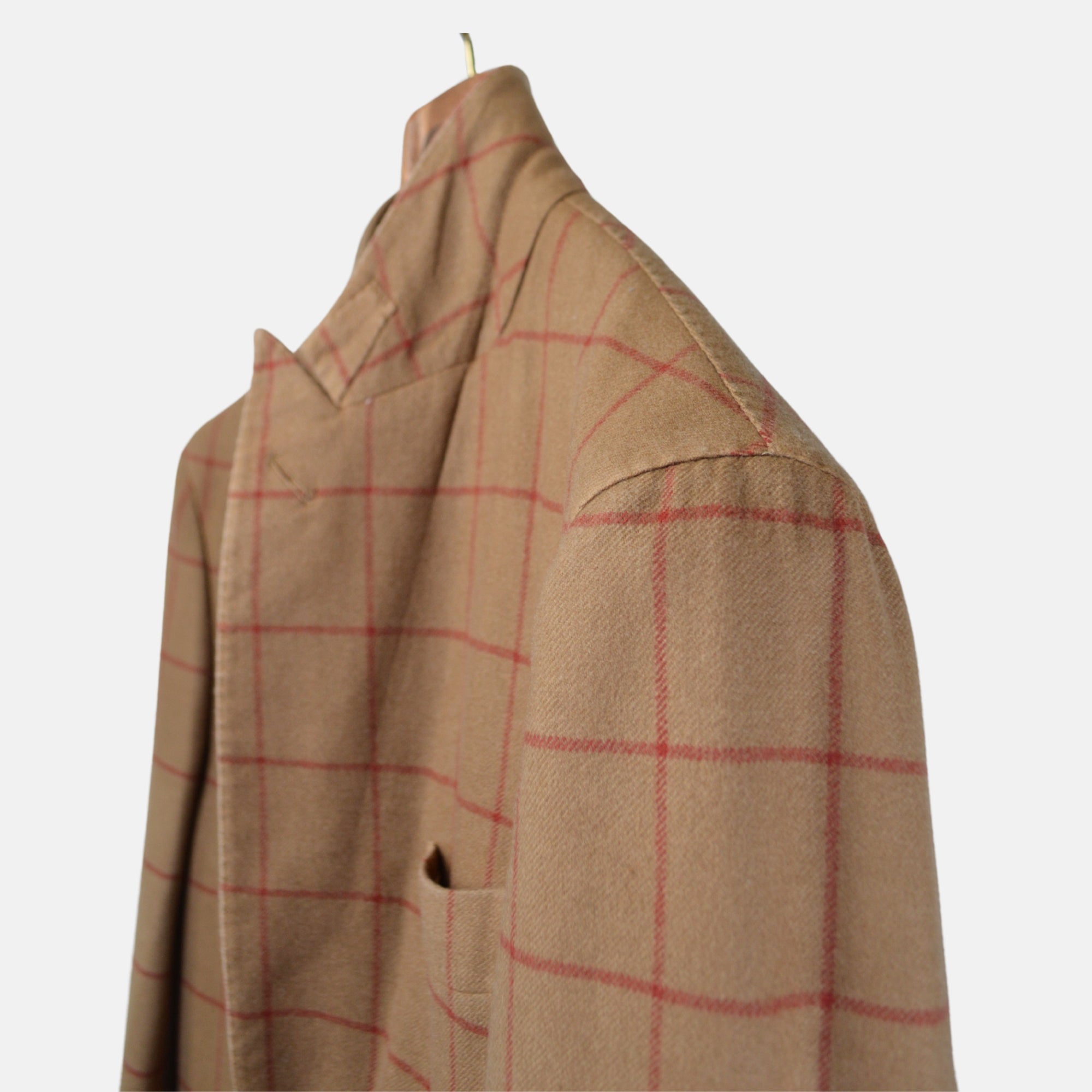 Brown/Red Checked Suit made of Wool/Cashmere (EU 48)