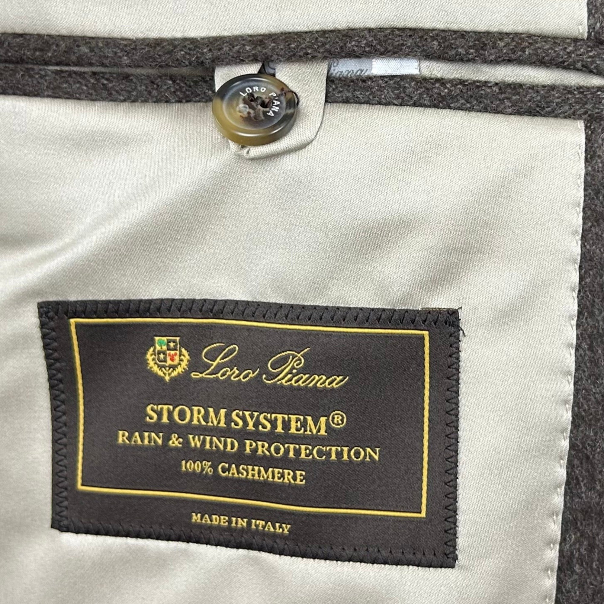Brown Melange Coat made of Cashmere/Silk (EU 56)