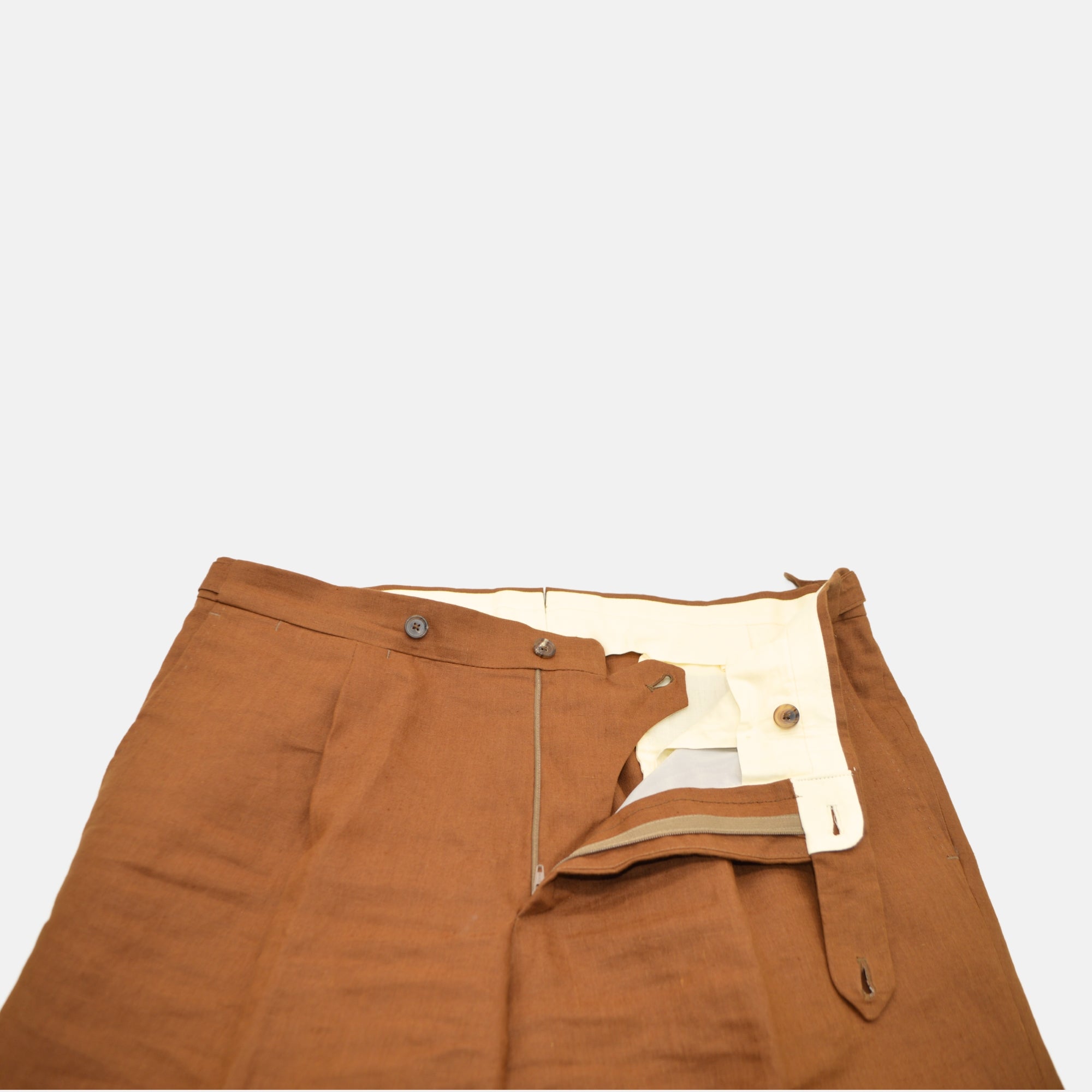 Cinnamon Suit made of Linen (EU 50)