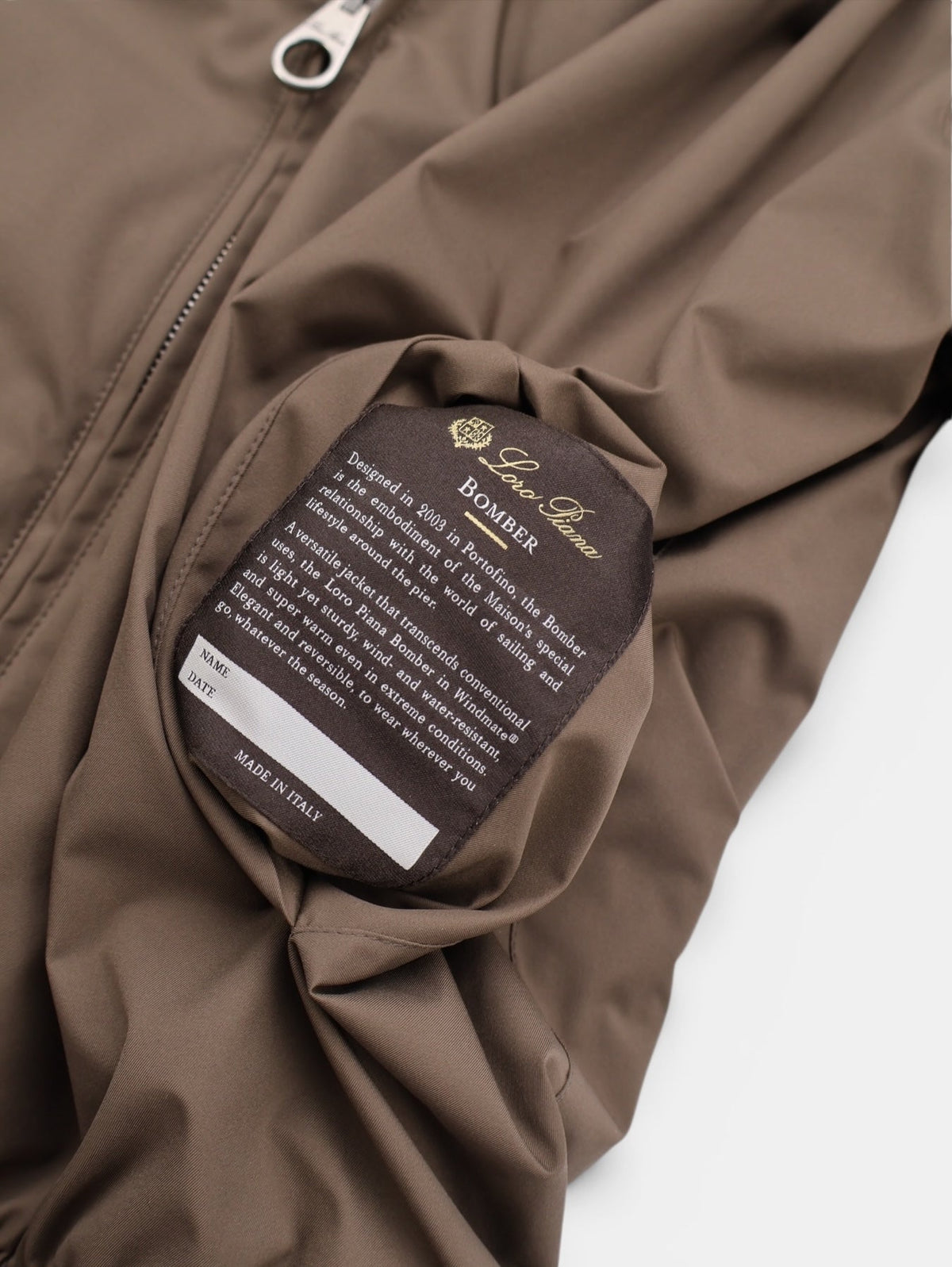 Acorn Brown Cashmere Bomber