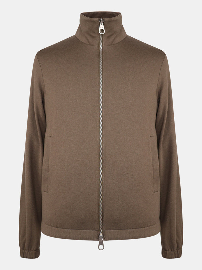 Acorn Brown Cashmere Bomber
