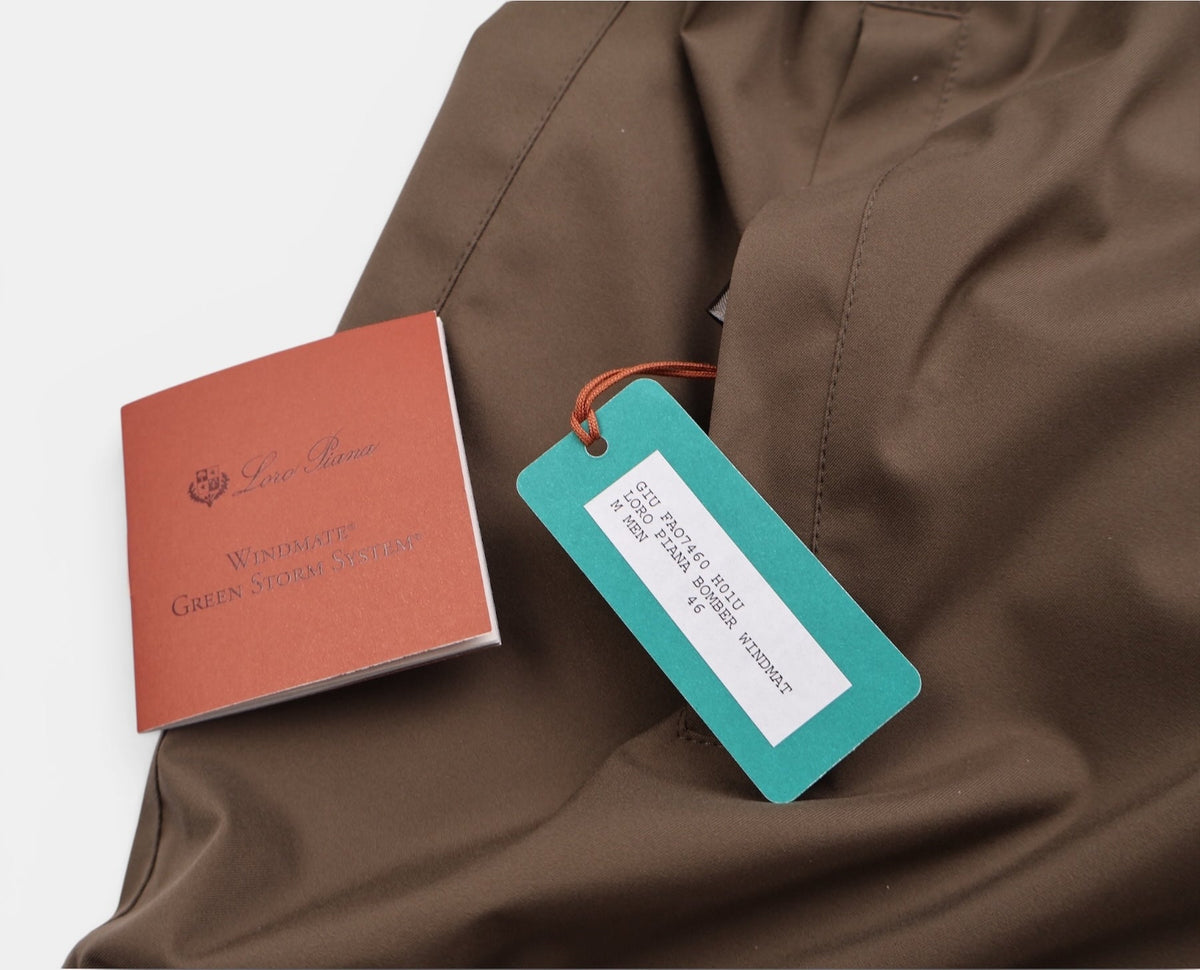 Acorn Brown Cashmere Bomber