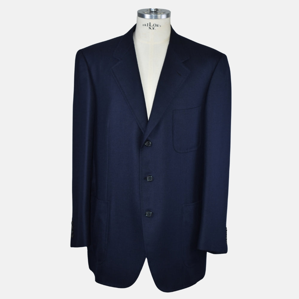 Navy Blue Cashmere Blazer