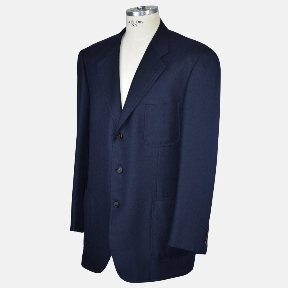 Navy Blue Cashmere Blazer