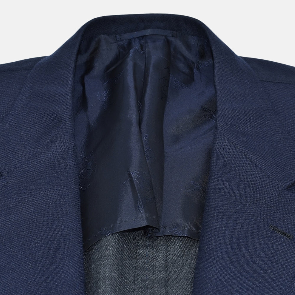 Navy Blue Cashmere Blazer