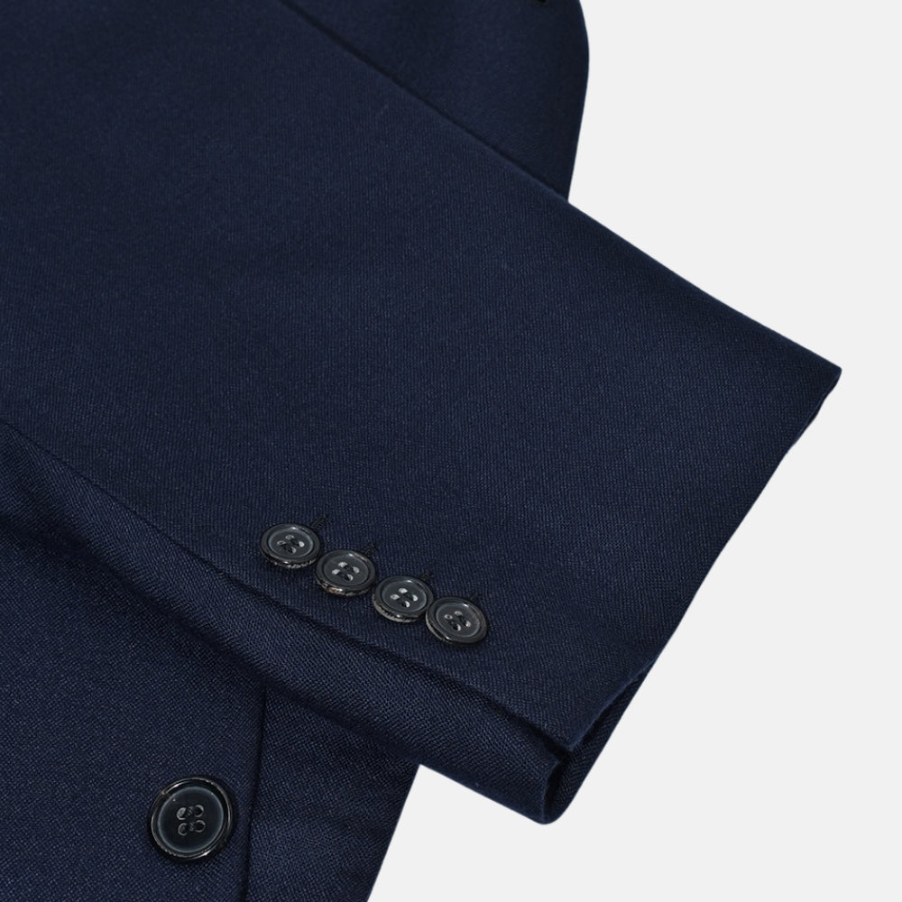 Navy Blue Cashmere Blazer