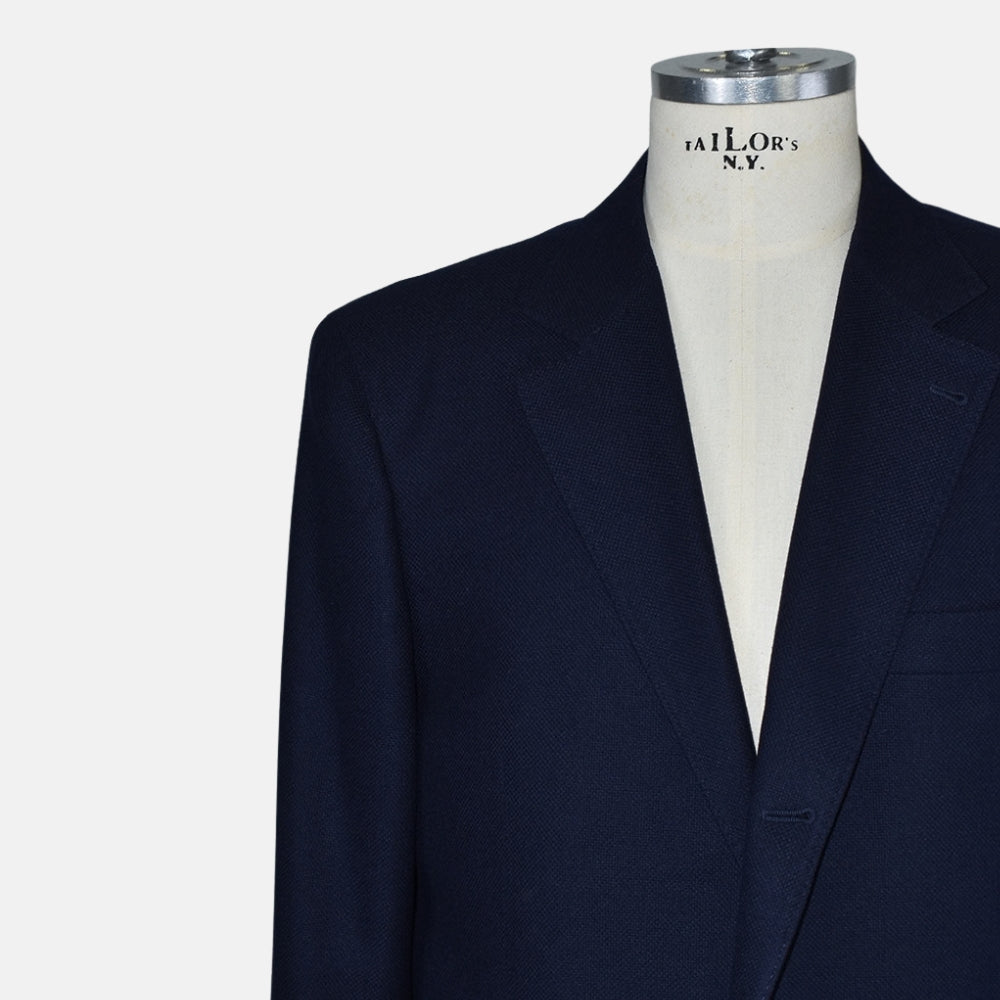Navy Blue Cashmere Blazer
