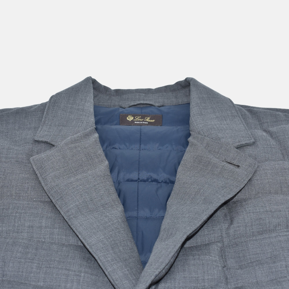Down Jacket Grey Cashmere