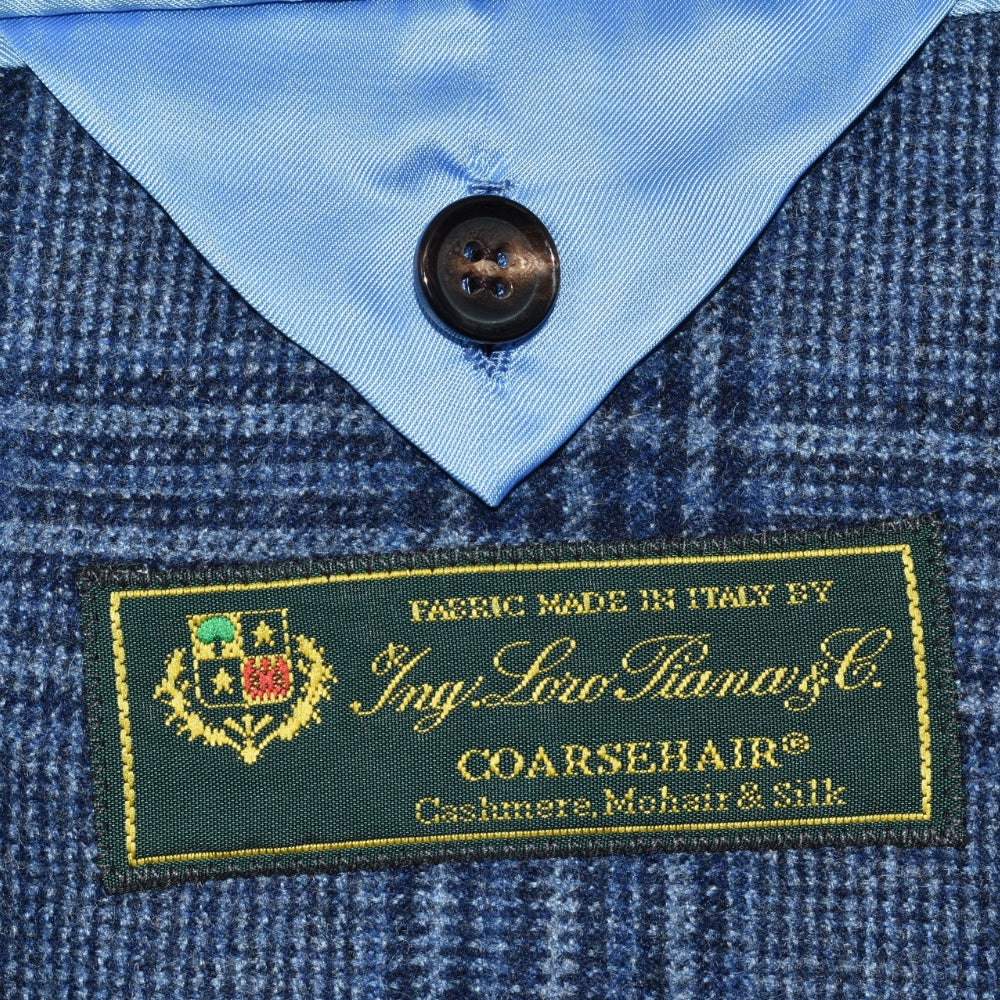Ing Loro Piana Blue Checked Blazer Cashmere