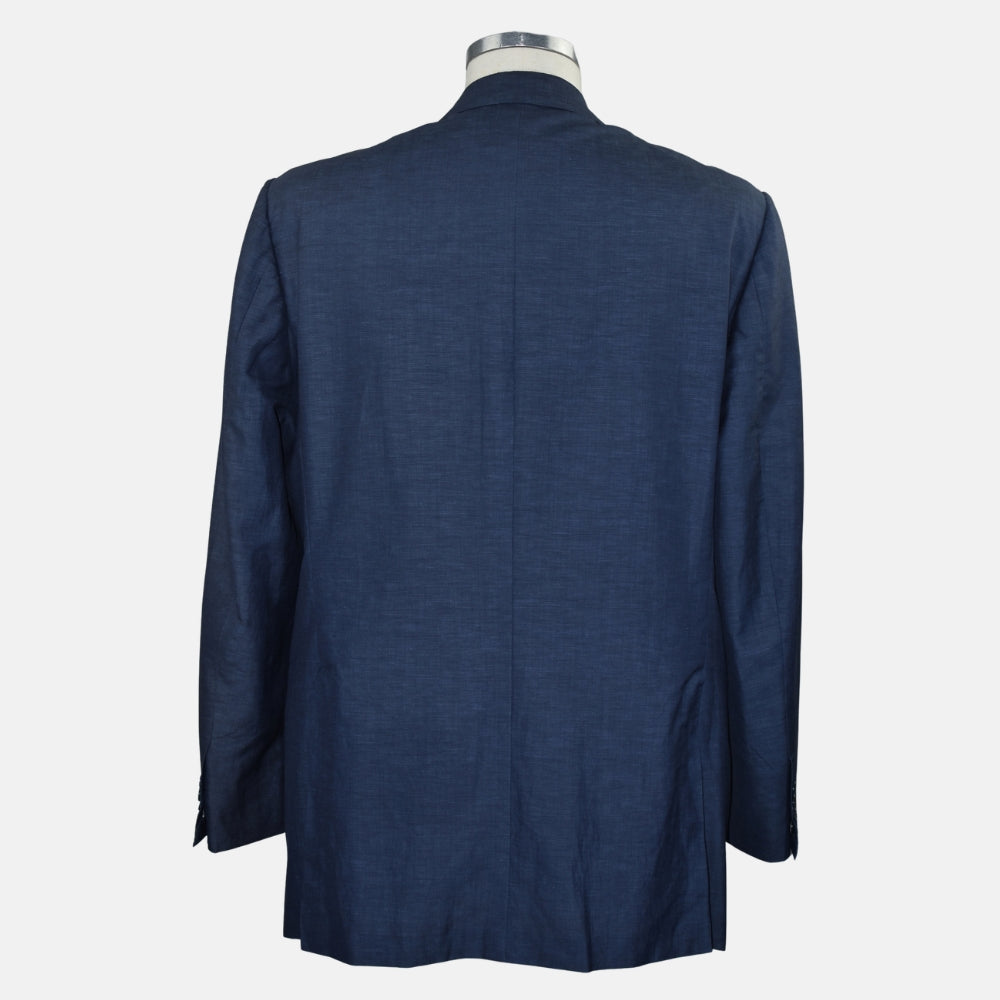 Blue Wool / Linen / Silk Blazer