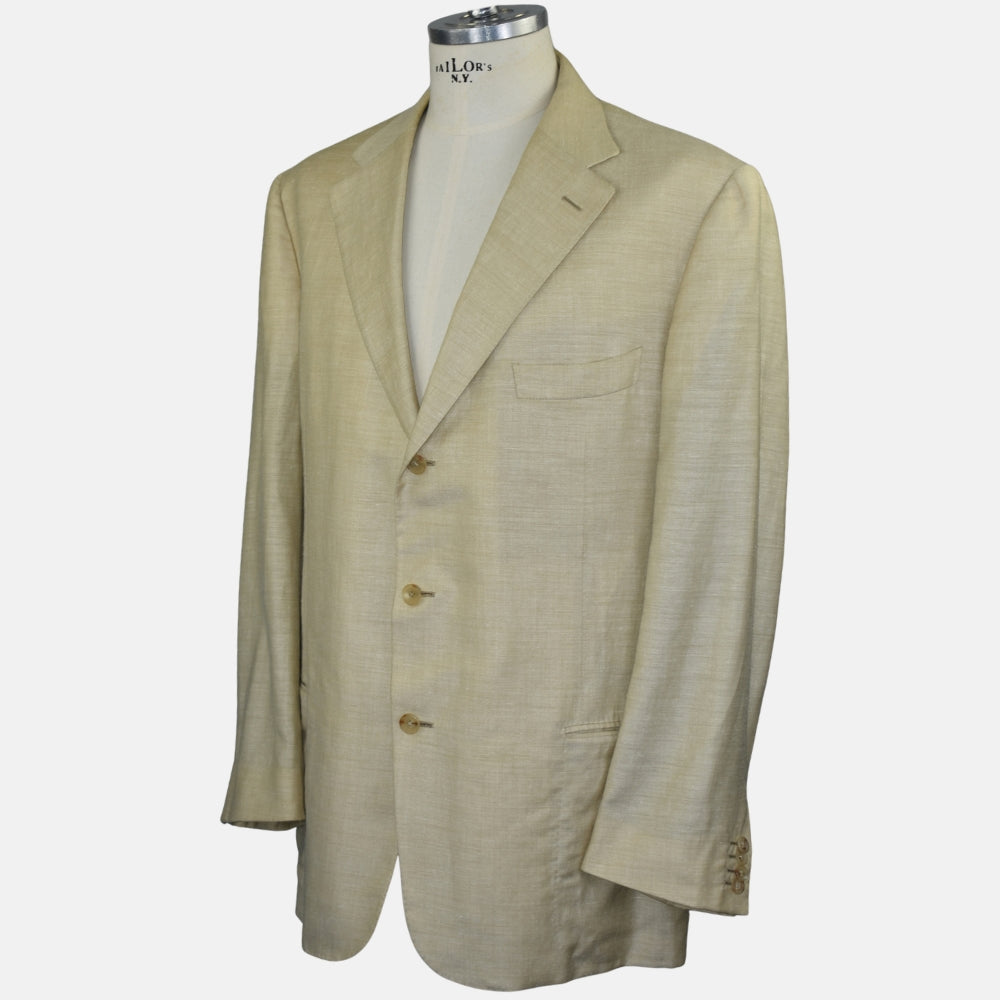 Beige Cashmere/Linen/Silk Blazer