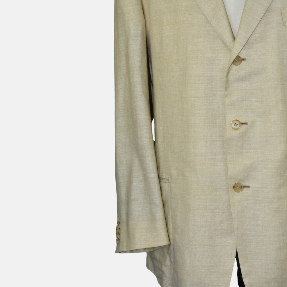 Beige Cashmere/Linen/Silk Blazer