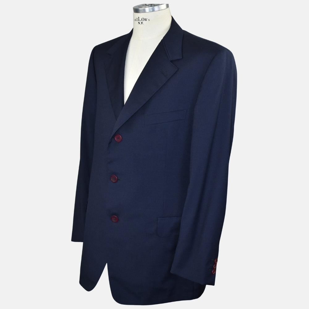 Navy Blue Suit Wool/Cashmere