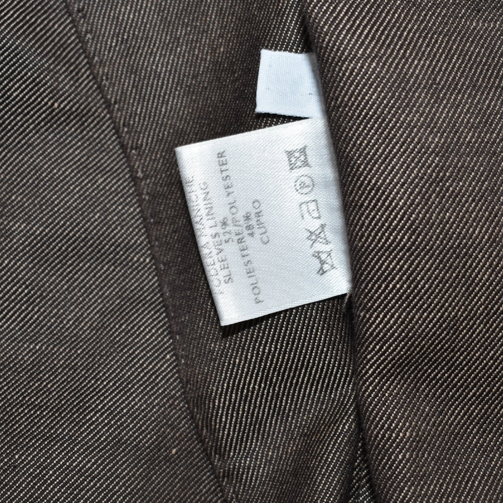 Brown Blazer Linen Cotton