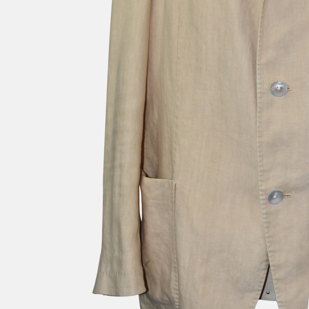 Beige Linen Blazer