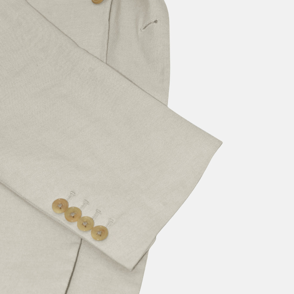 Offwhite Linen Blazer Cotton