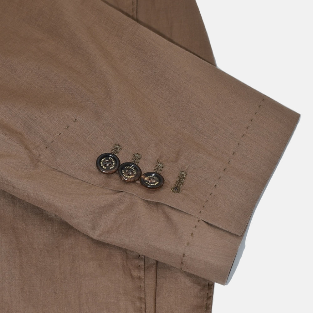 Brown Cotton Blazer