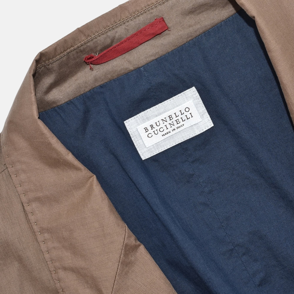 Brown Cotton Blazer