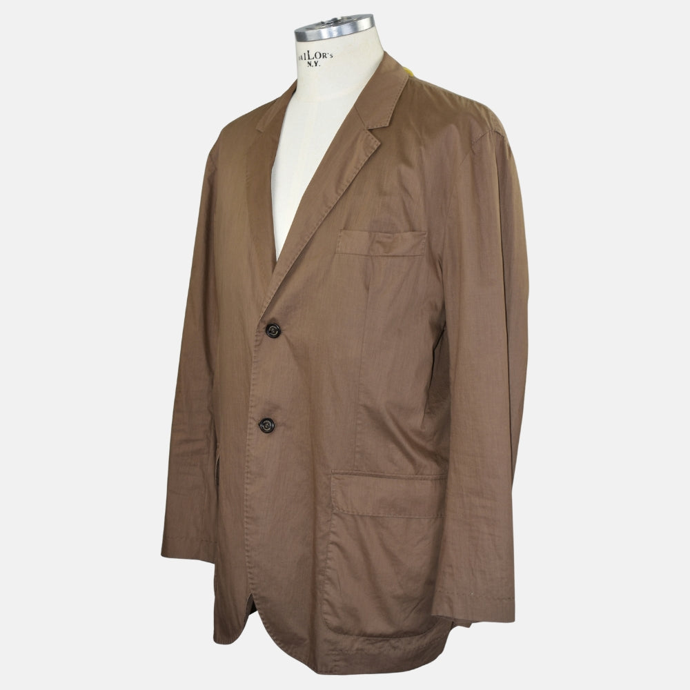 Brown Cotton Blazer