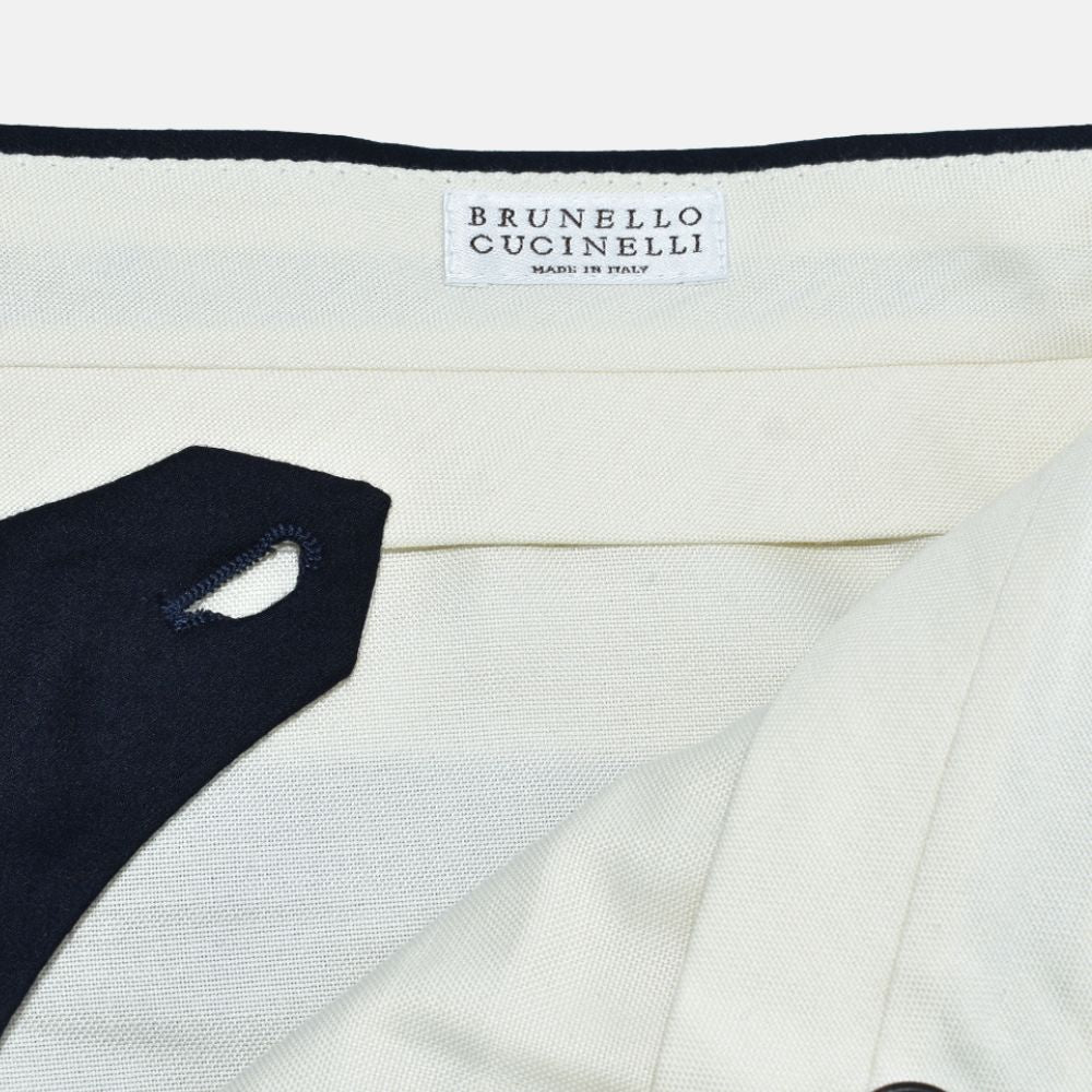 Navy Cashmere Suit Virgin Wool/Silk