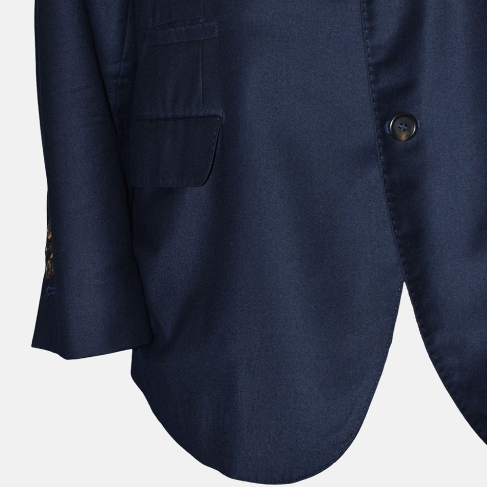 Navy Cashmere Suit Virgin Wool/Silk