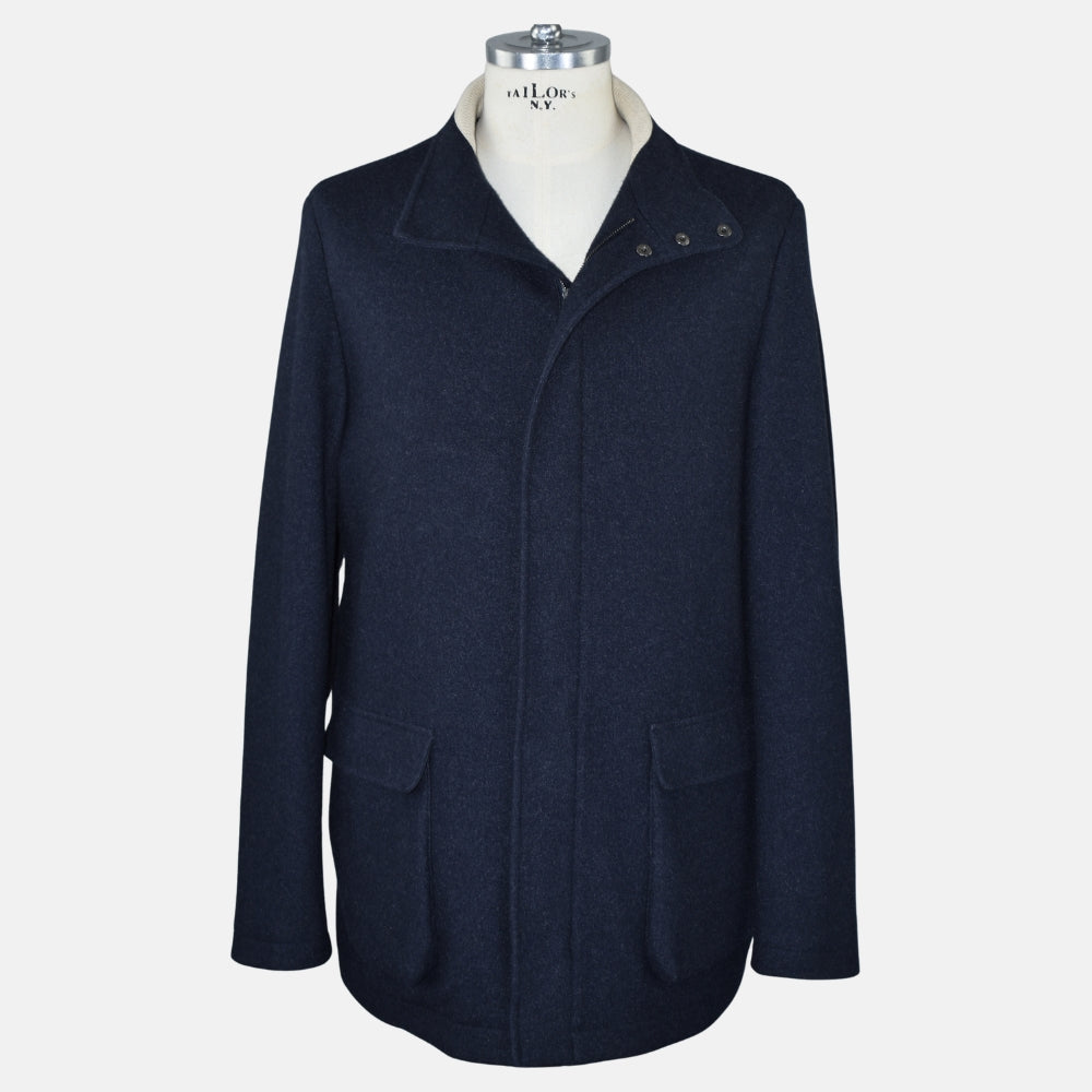 Navy Cashmere "Winter Voyager" Jacket