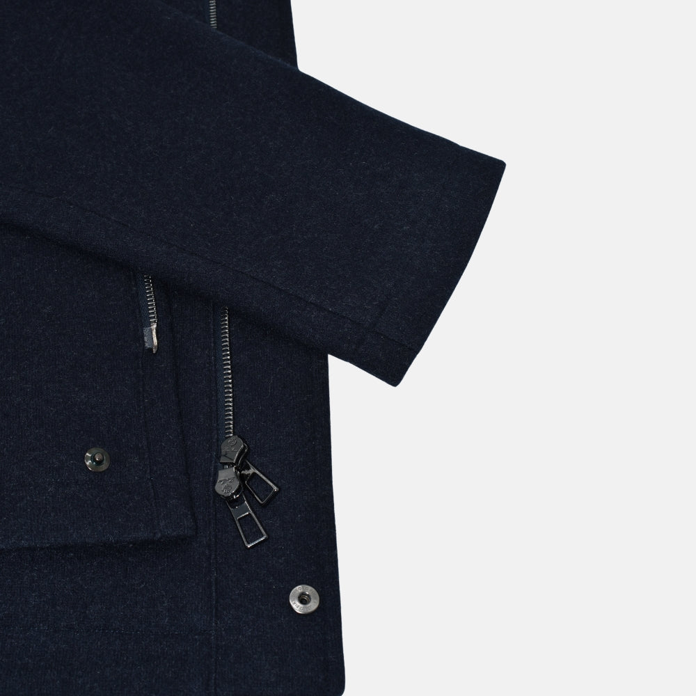 Navy Cashmere "Winter Voyager" Jacket