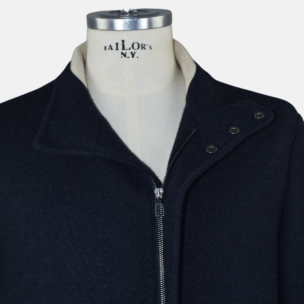 Navy Cashmere "Winter Voyager" Jacket