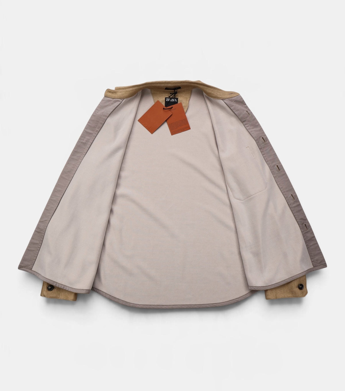 Linen Deconstructed Overshirt Jacket