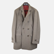 Brown Coat made of Wool Angora/Silk (EU 54)