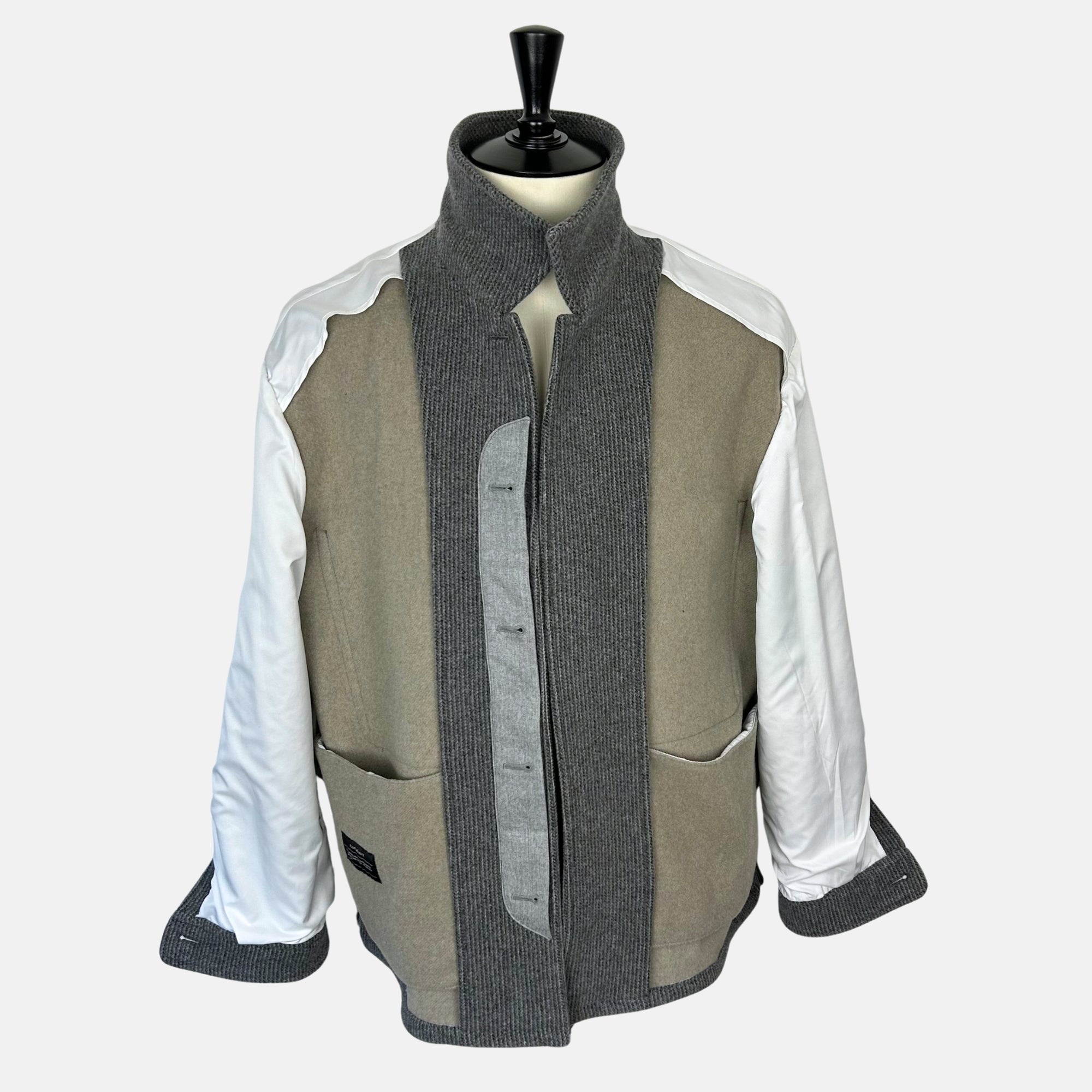 Gray Shirt Jacket made of Wool (EU 54)