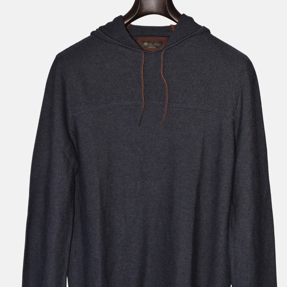 Grey Hoodie made of Virgin Wool (M)