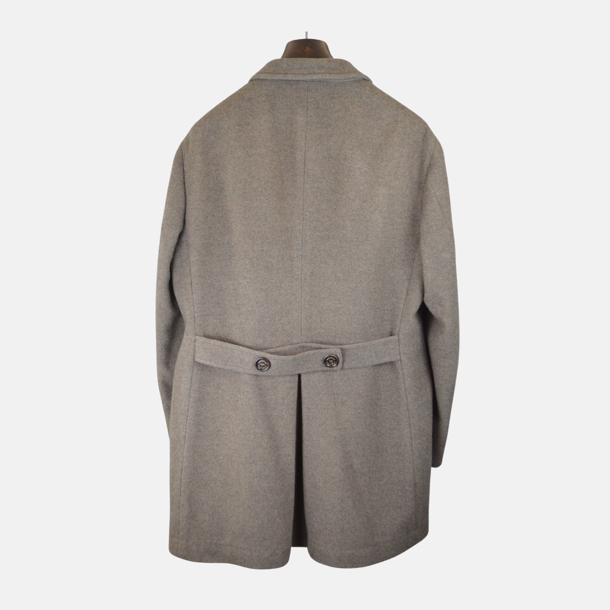 Brown Coat made of Wool Angora/Silk (EU 54)