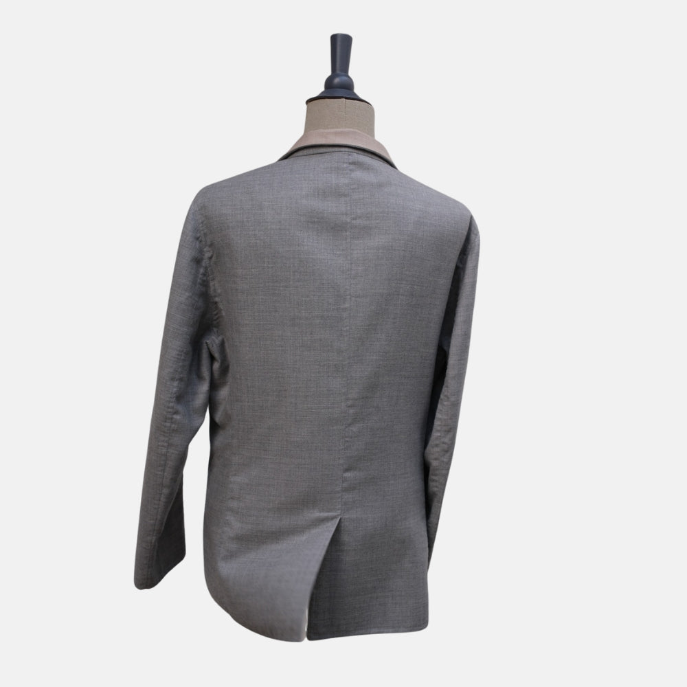 Beige/Grey Reversible Cashmere/Silk Blazer (EU 46/EU 52)