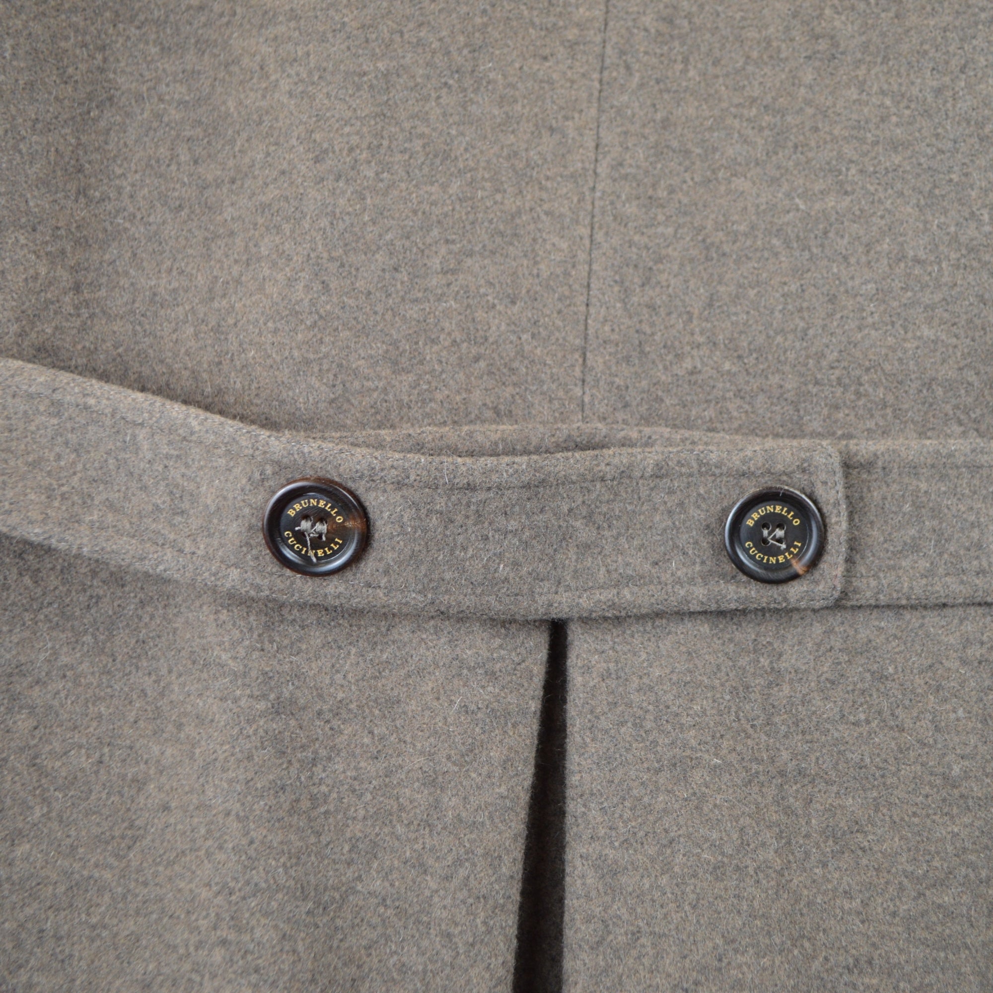 Brown Coat made of Wool Angora/Silk (EU 54)