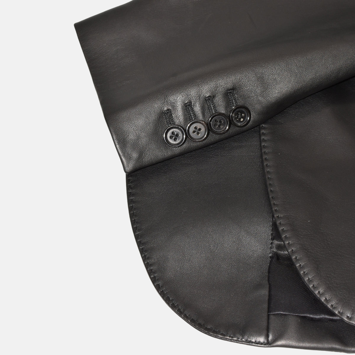 Black Leather Blazer (S)