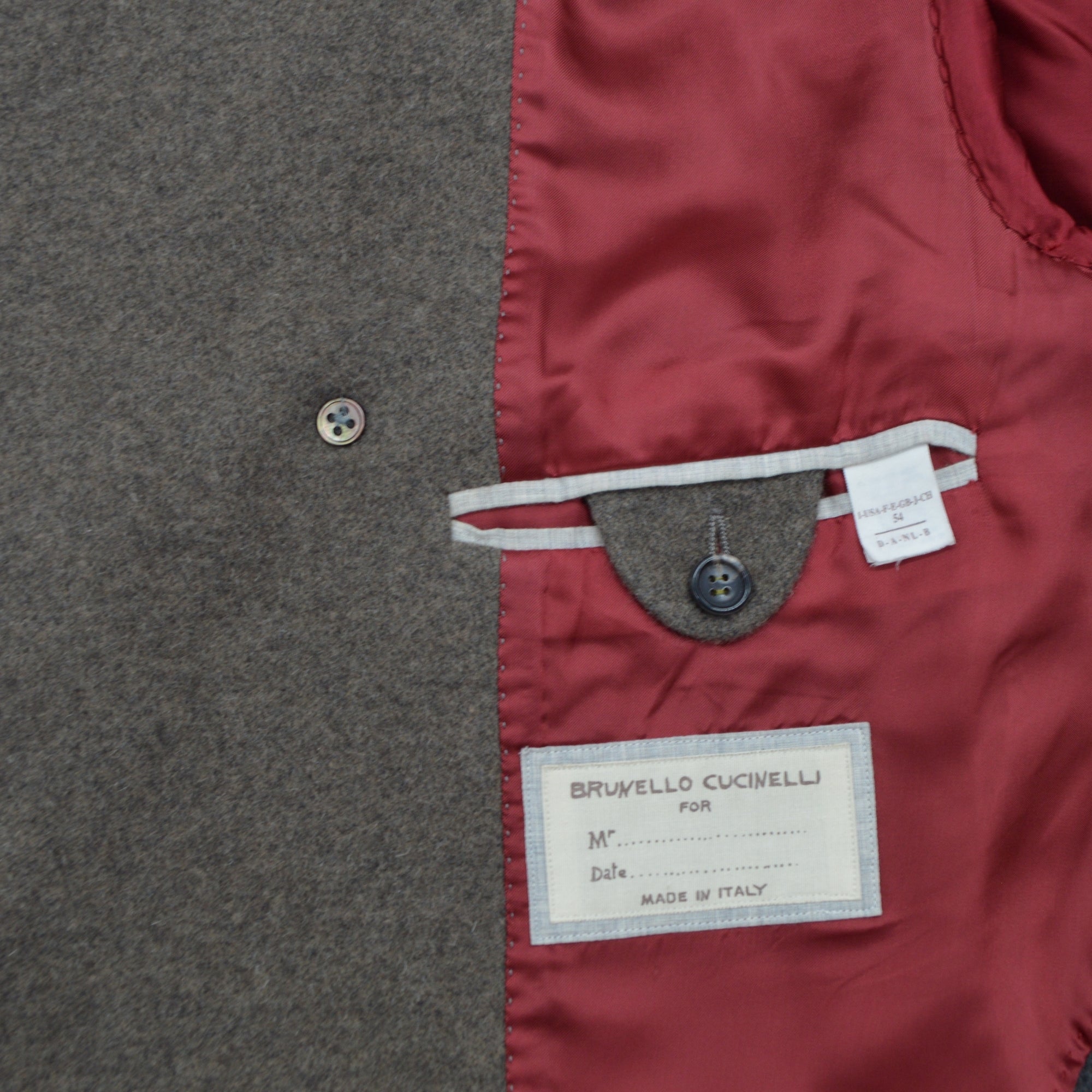 Brown Coat made of Wool Angora/Silk (EU 54)