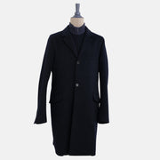 Dark Blue Coat made of Baby Cashmere (M, XL)