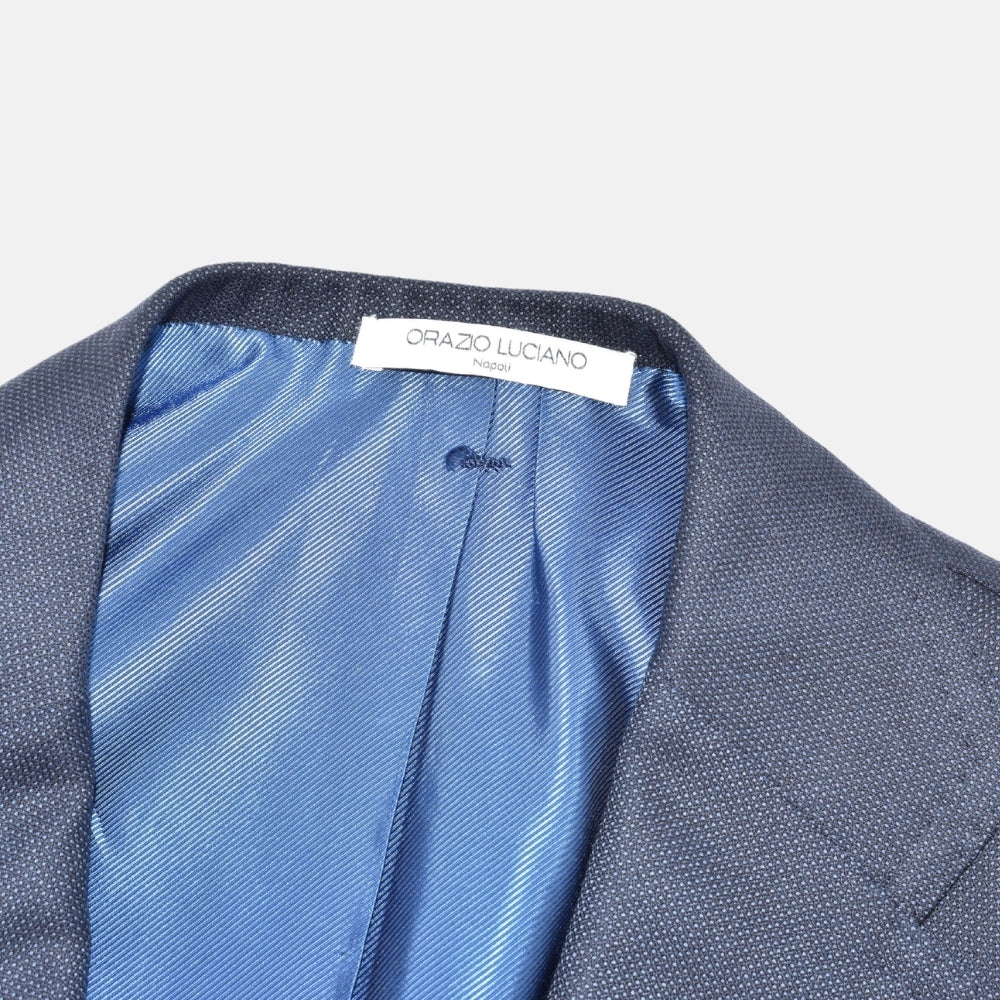Mitternachtsblauer Wollblazer (EU 50)