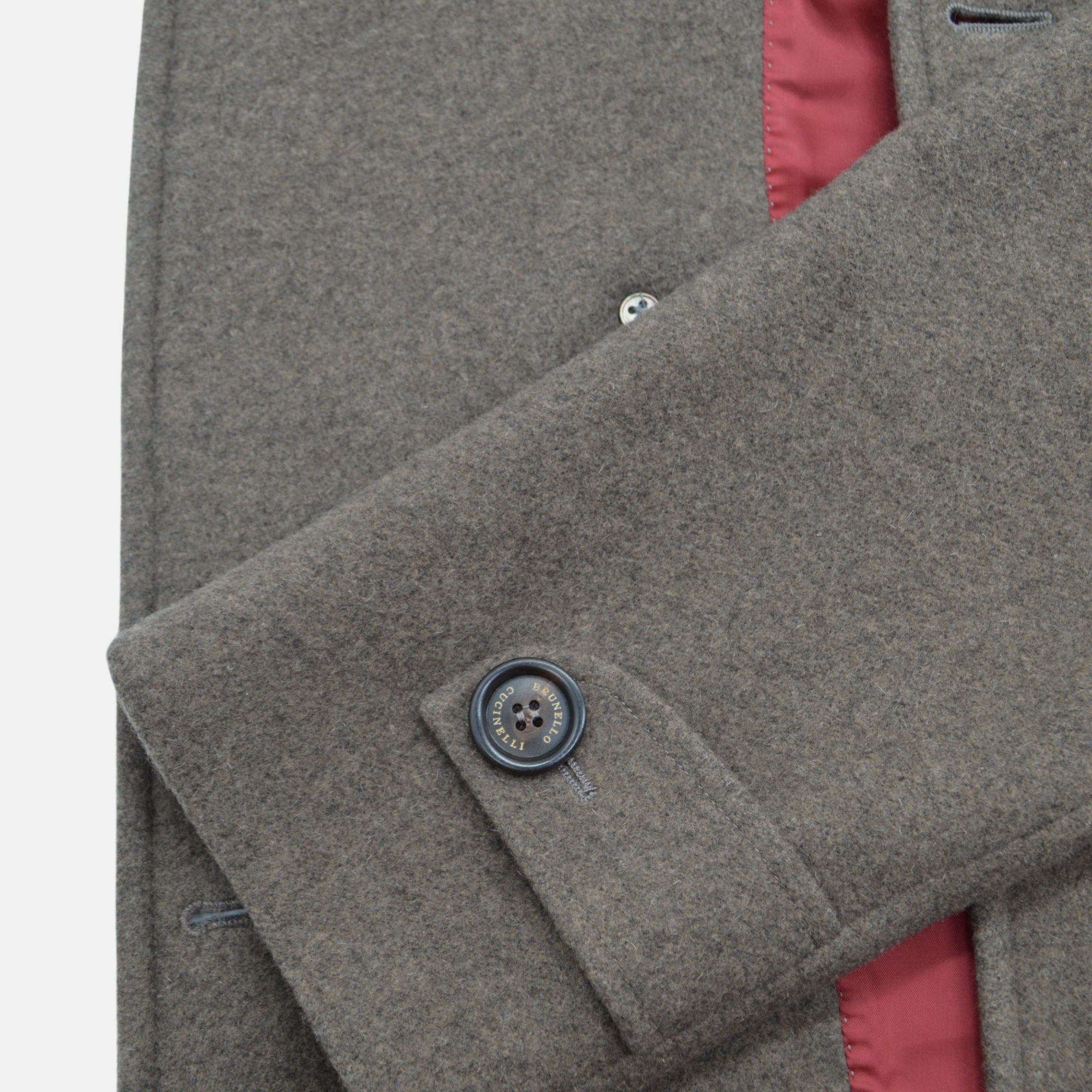 Brown Coat made of Wool Angora/Silk (EU 54)