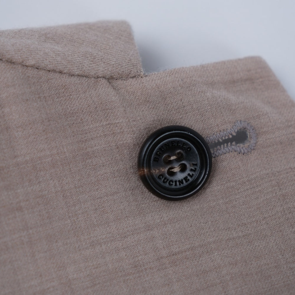Beige/Grey Reversible Cashmere/Silk Blazer (EU 46/EU 52)