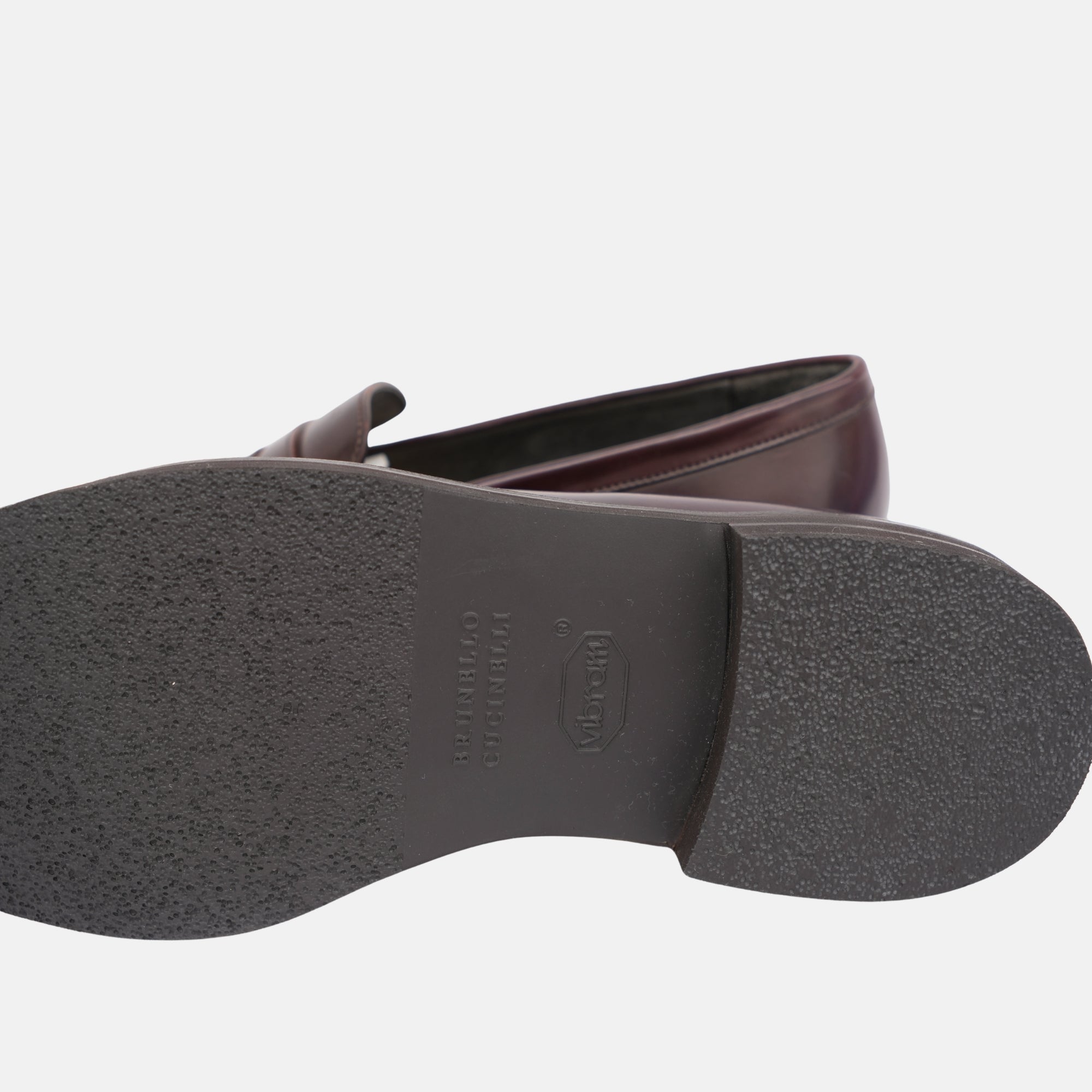 Dark Bordeaux Loafers made of Leather (EU 43)