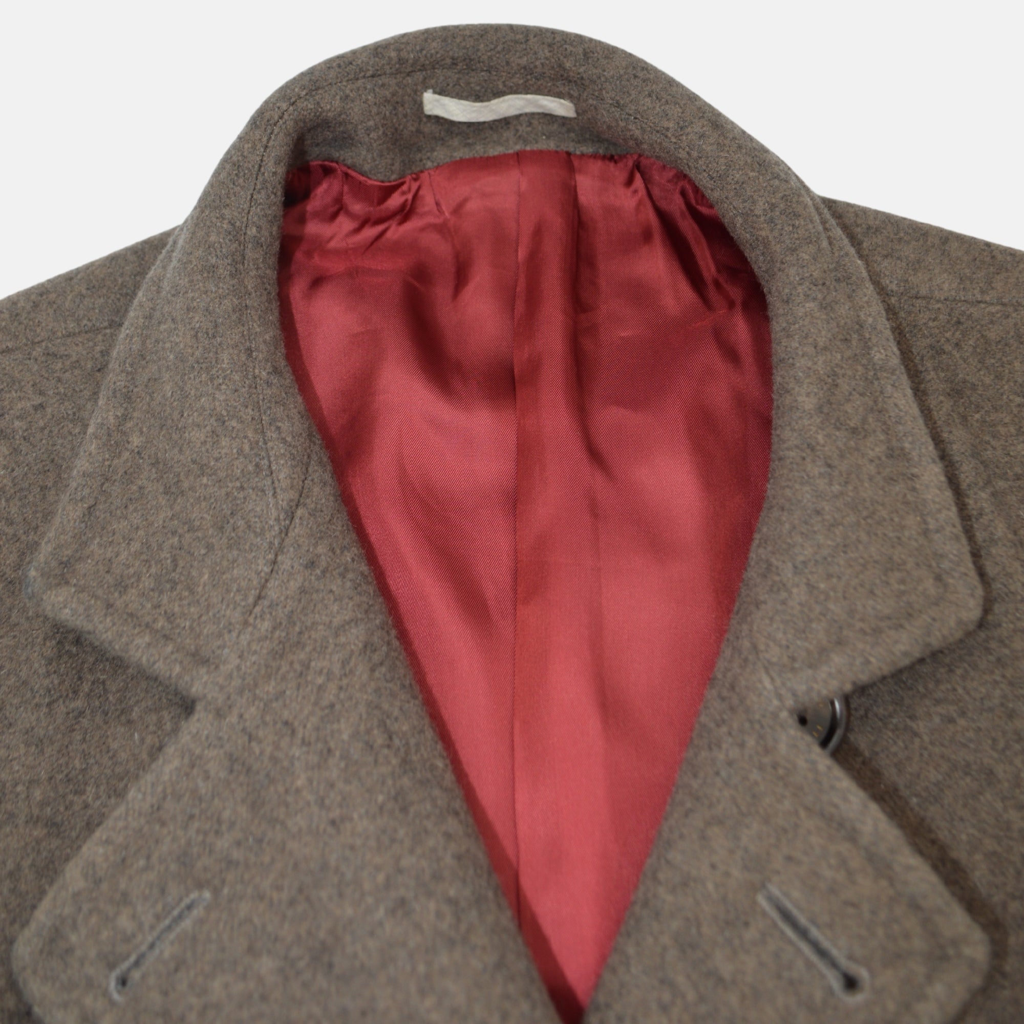 Brown Coat made of Wool Angora/Silk (EU 54)