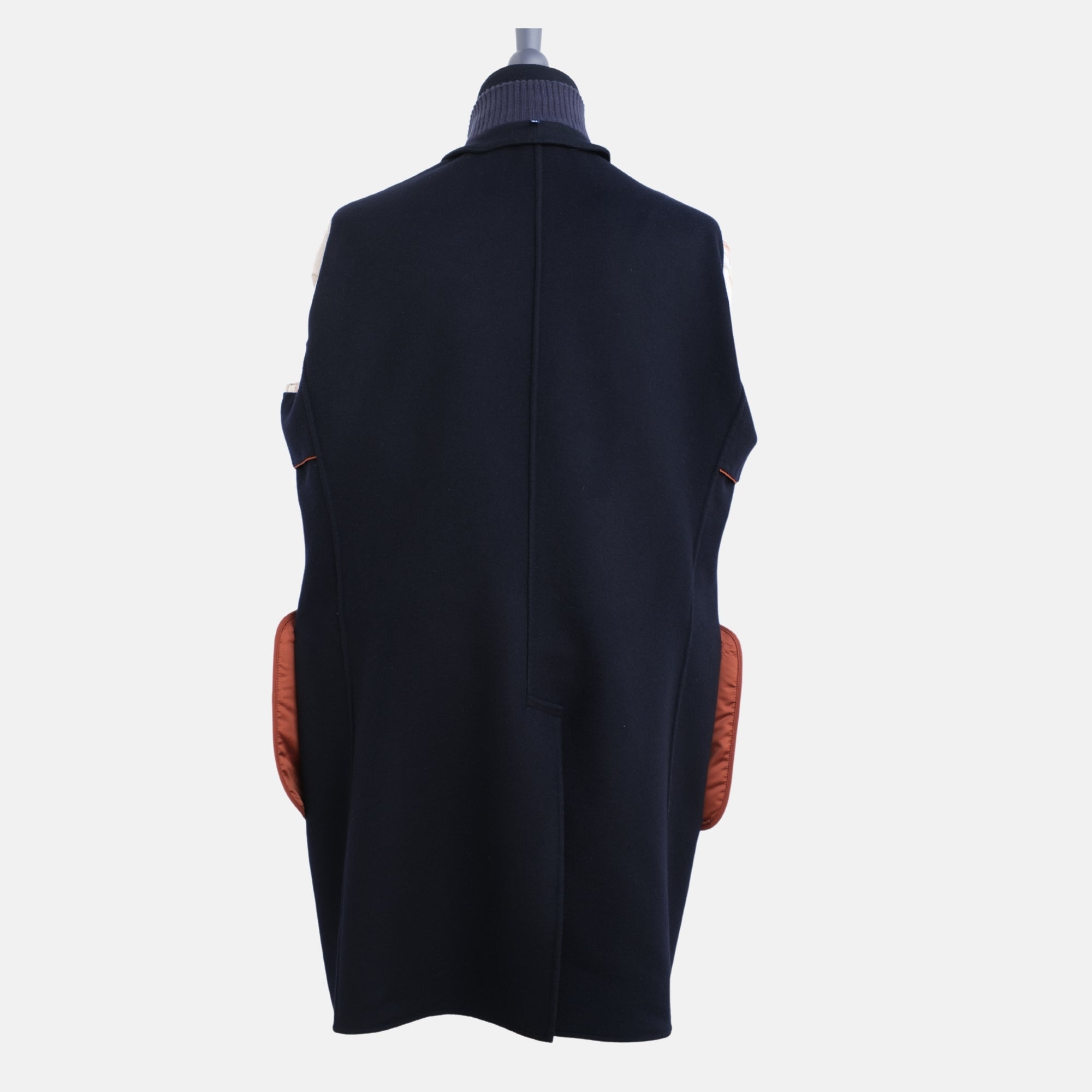 Dark Blue Coat made of Baby Cashmere (M, XL)