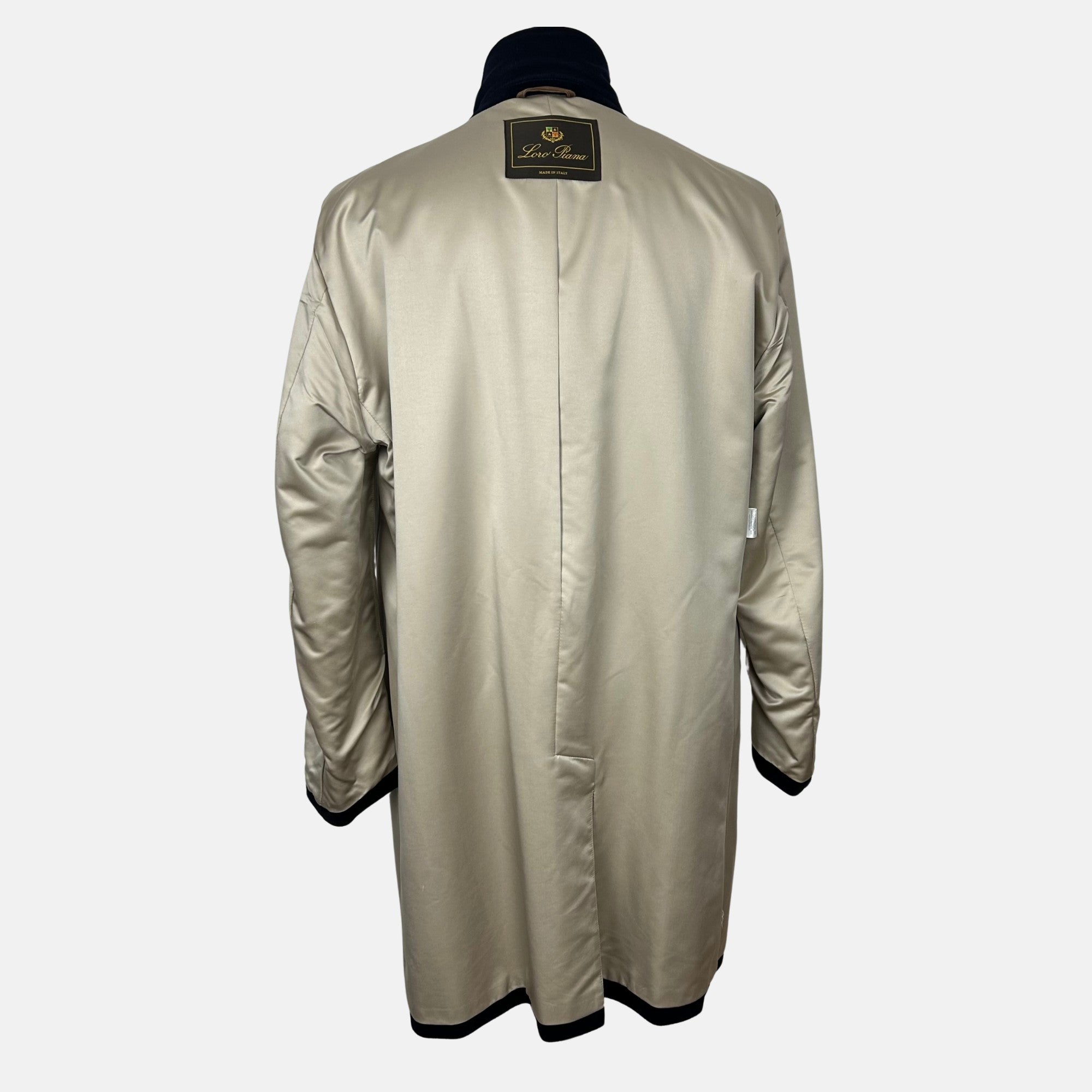 Navy Blue Cashmere Coat (EU 56)