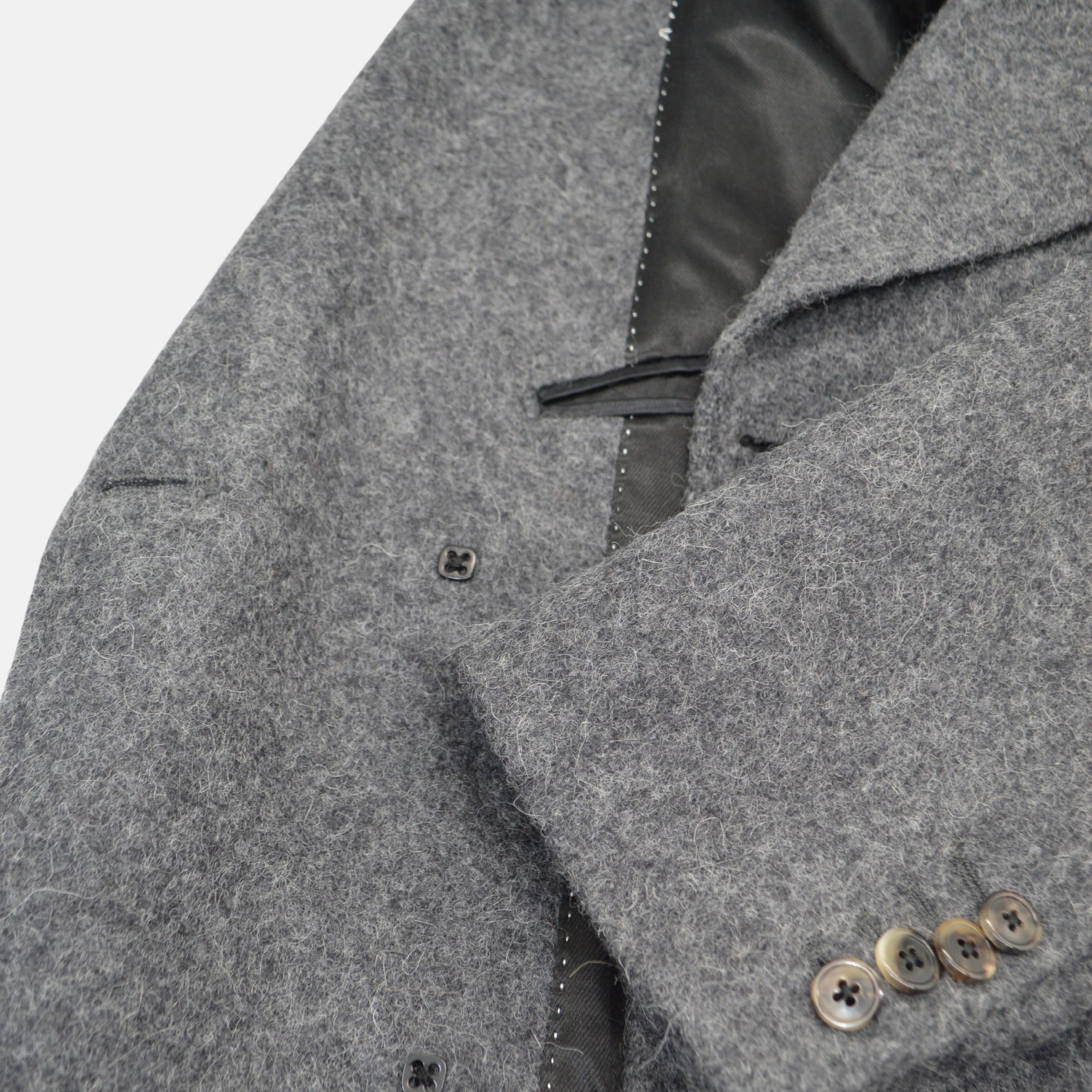 Grey Coat made of Alpaca / Merino Wool (EU 50)