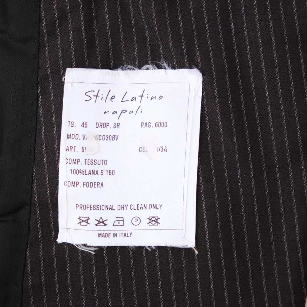 Charcoal Pinstriped Suit made of Wool (EU 48)