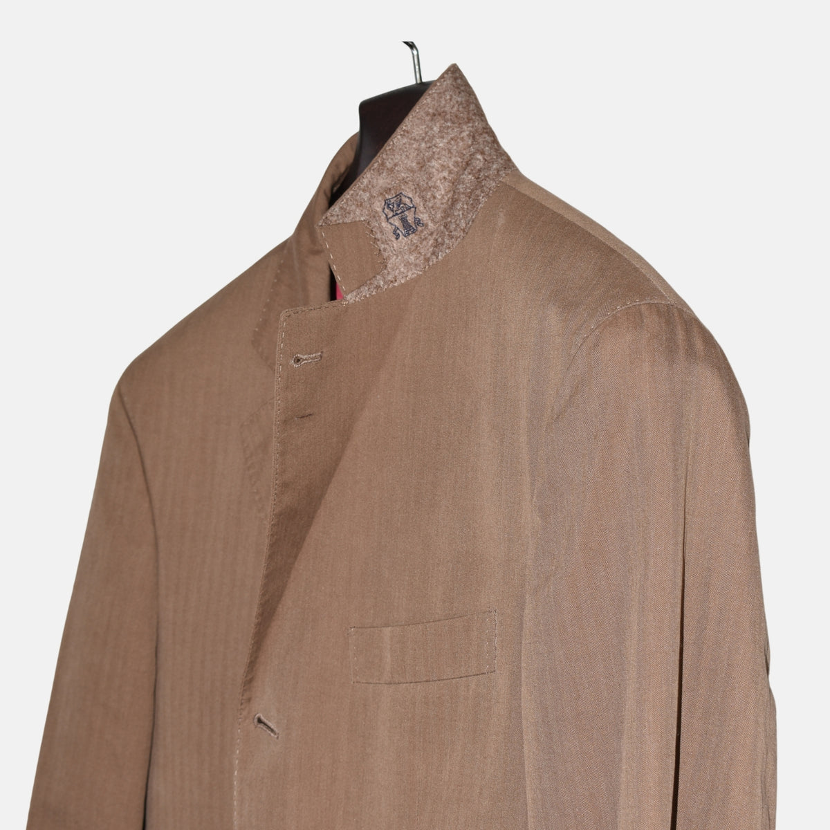 Brown Cotton Blazer
