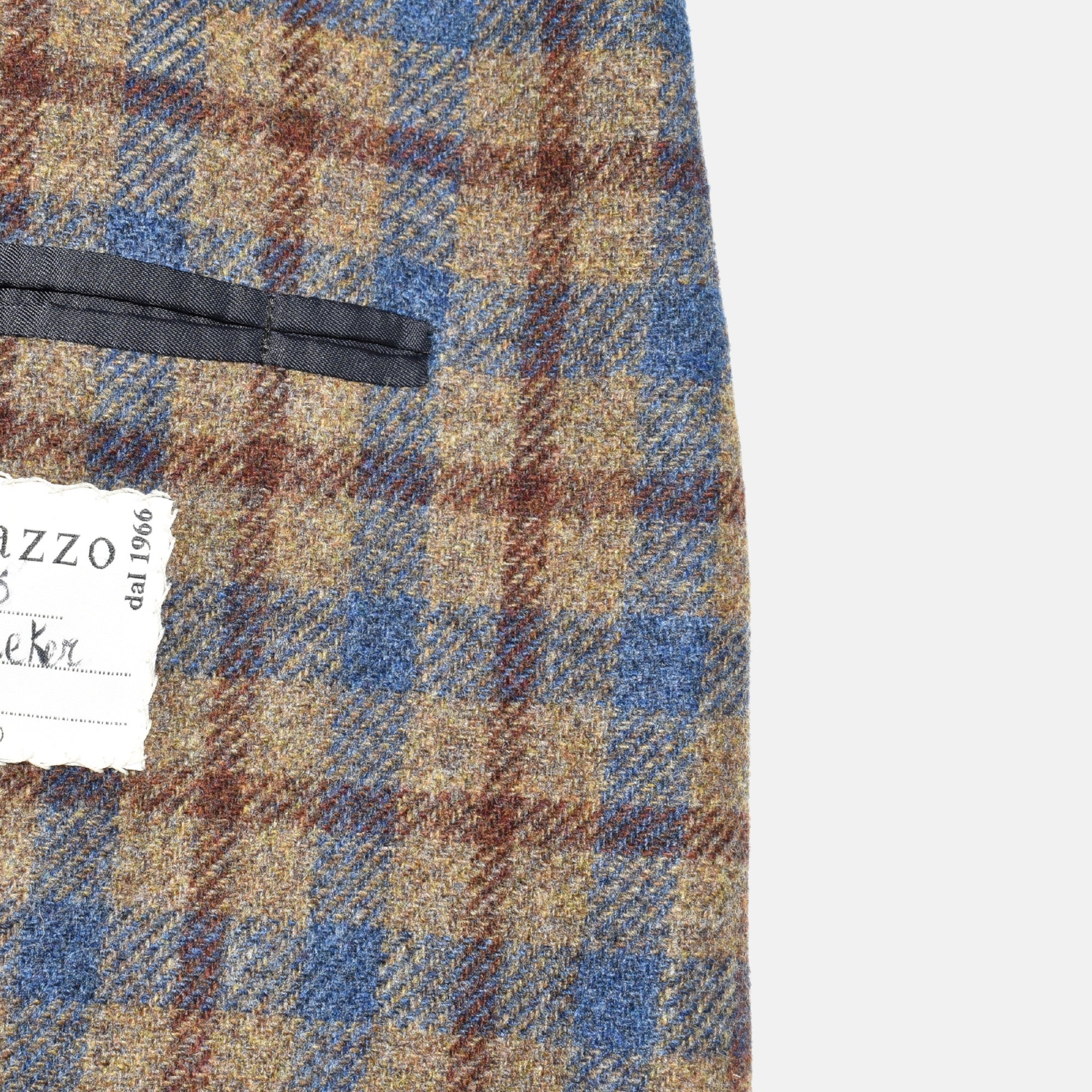 Multicoloured Checkered Blazer made of Wool (EU 52L)