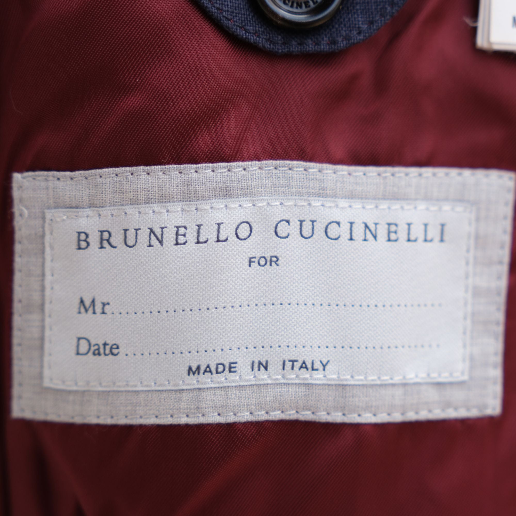 Navy Blue Linen Blouson (EU 52)